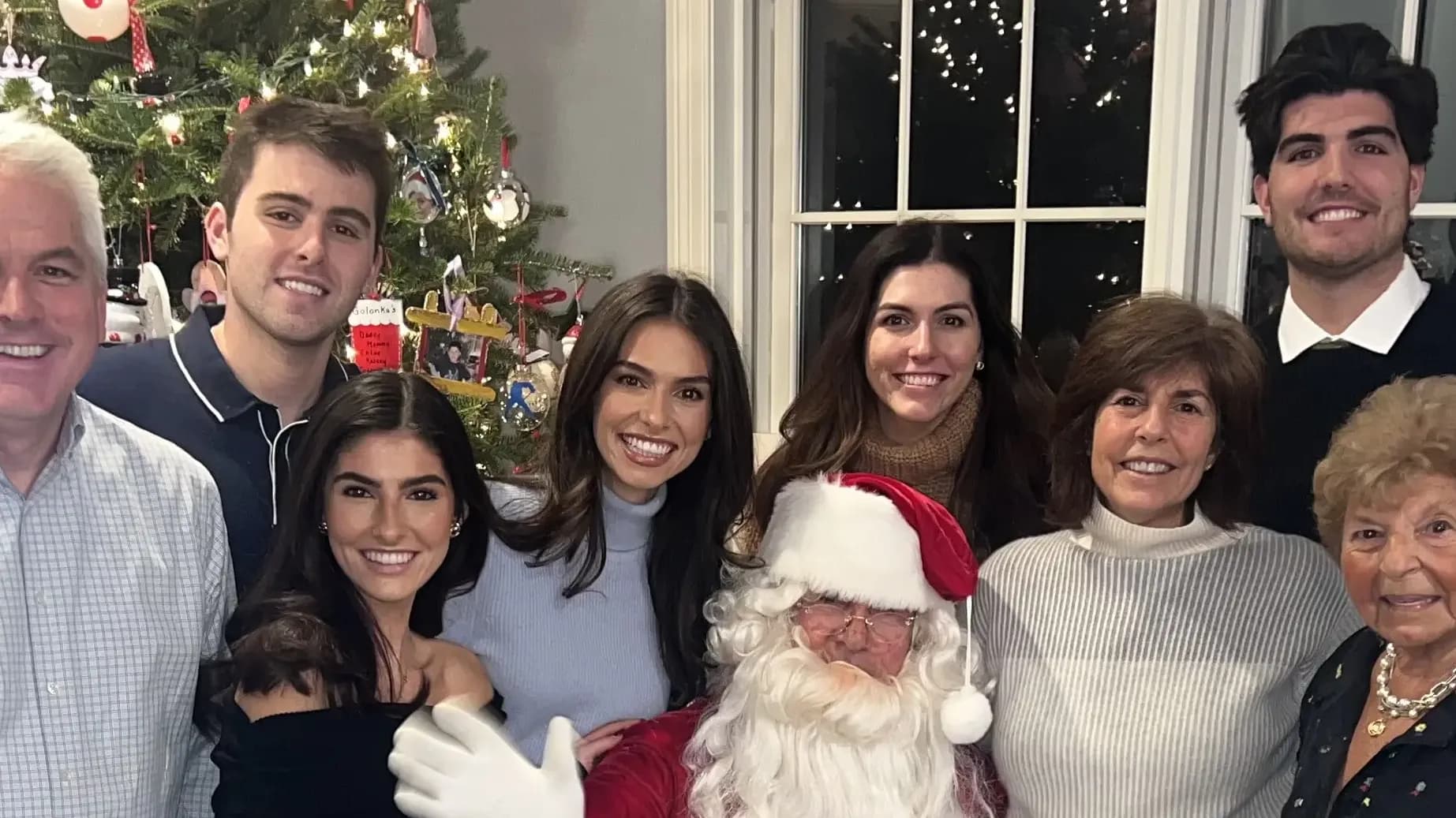 Joshua's family gathered together for the holidays