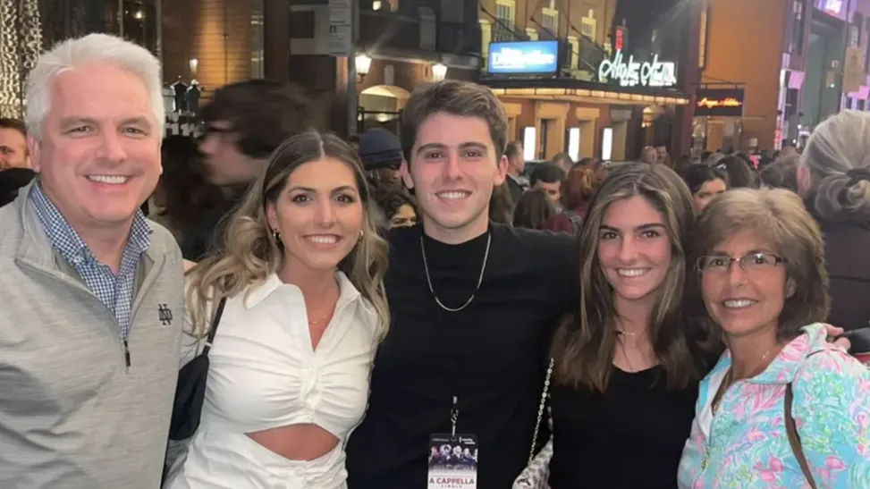 Joshua performing with his A Cappella group